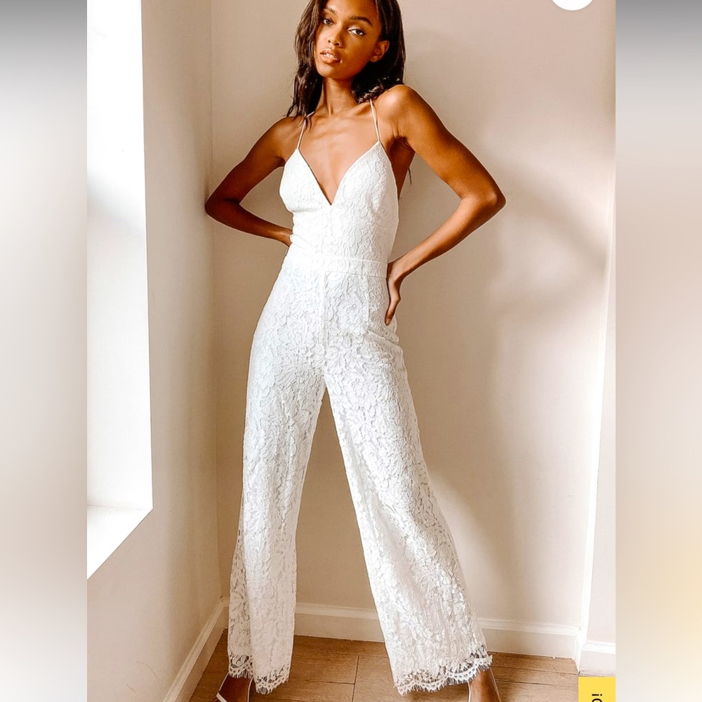 Stunning white lace jumpsuit